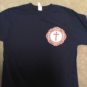 Christian Firefighter T shirt
